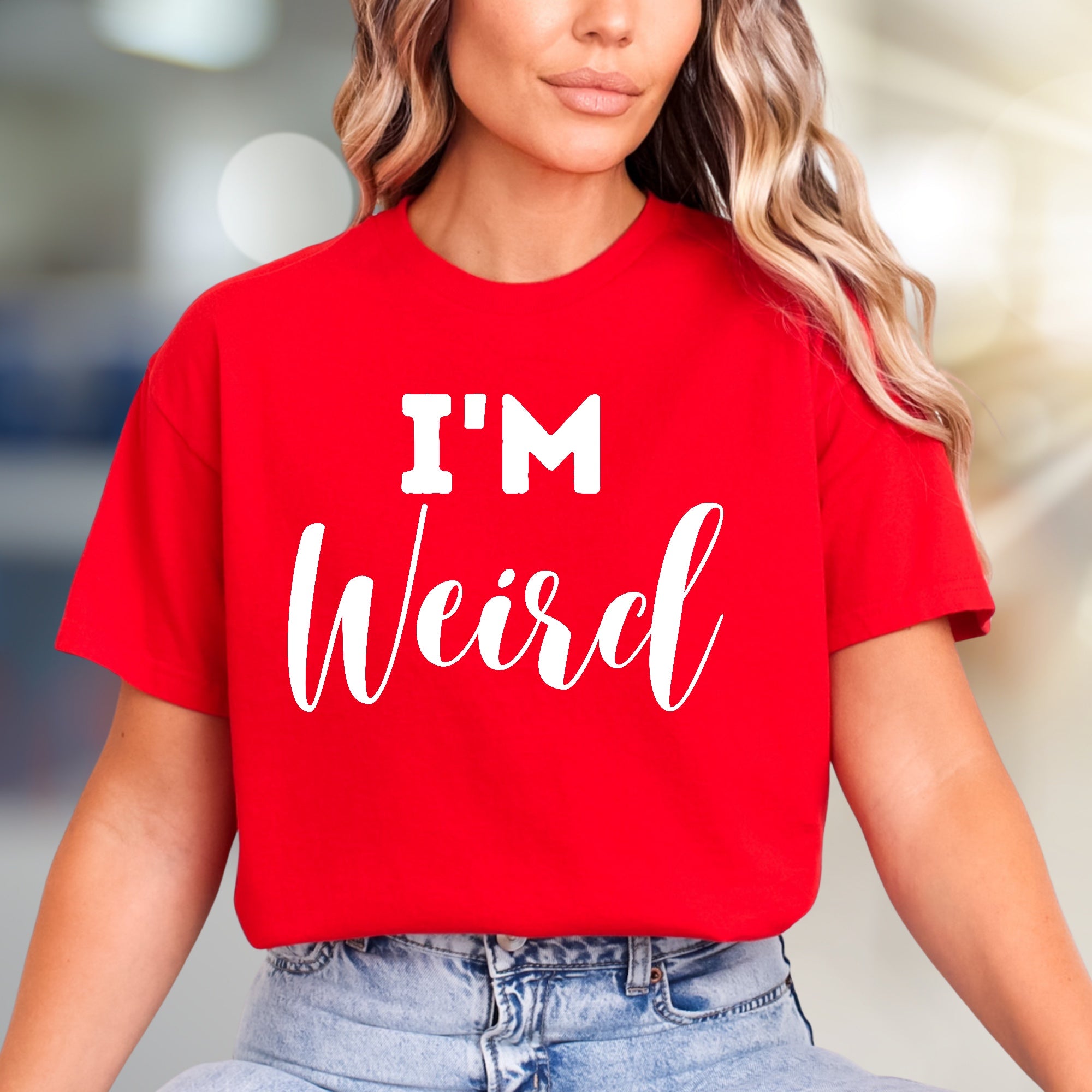 "I'm Weird" Bold Statement Graphic Tee, a Self-Expression Pick for Unique Souls