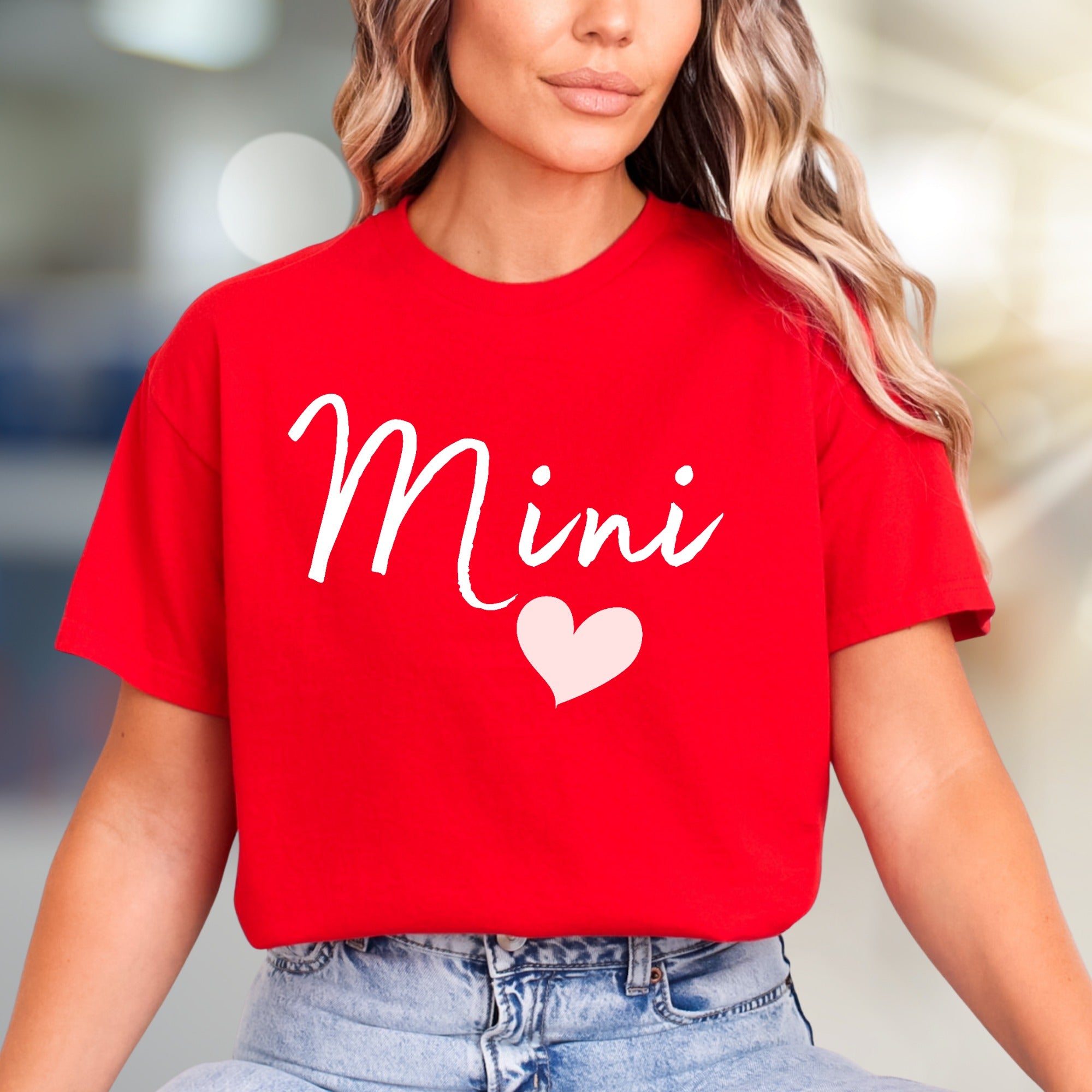 "Mini" Script Heart Graphic Tee, a Sweet Family Pick for Moms & Daughters