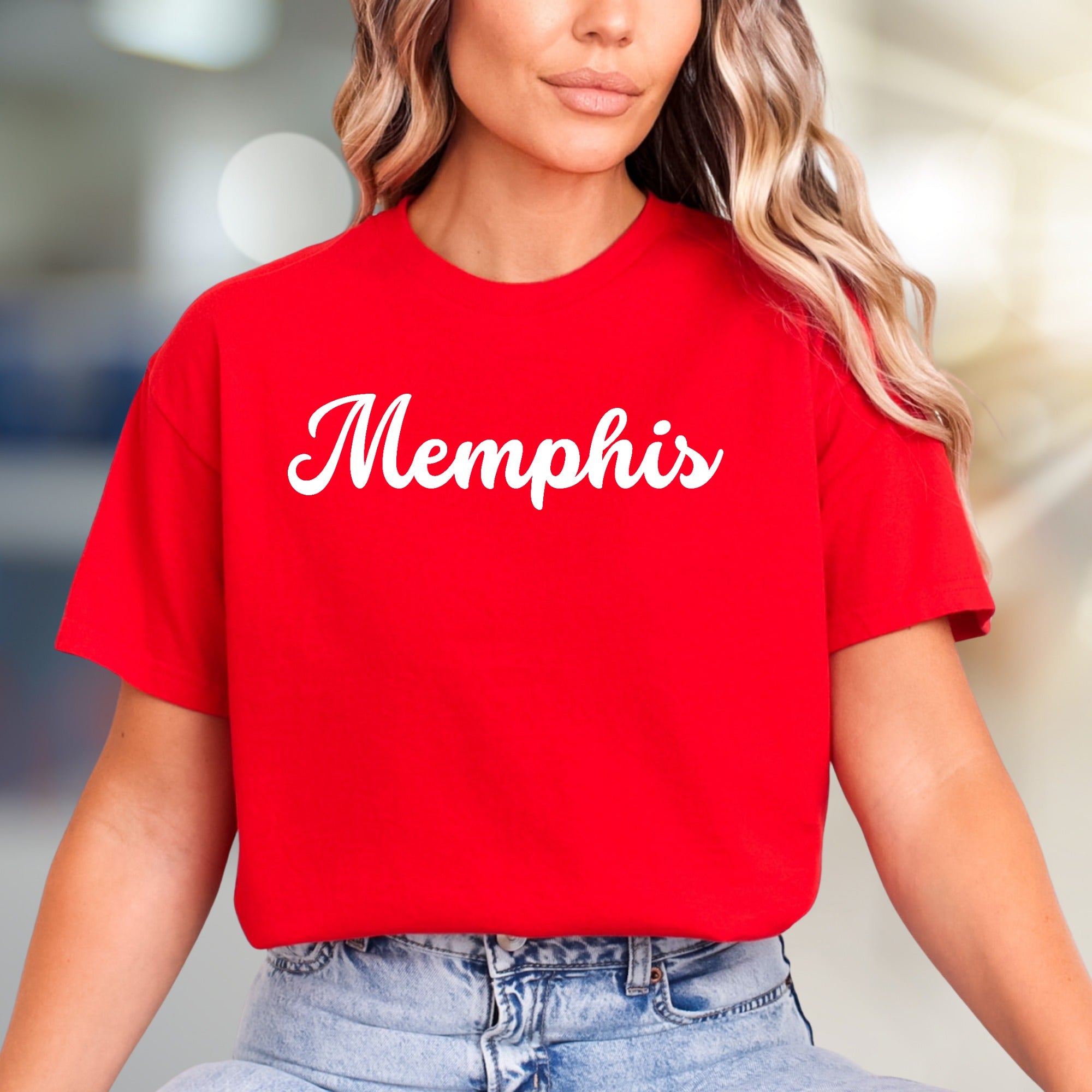 "Memphis" Script City Graphic Tee, a Southern Charm Pick for Travelers