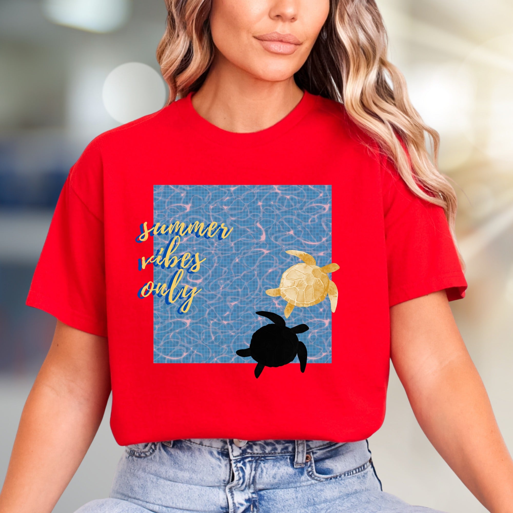 “Summer Vibes Only” Ocean Graphic Tee, a Coastal Pick for Beach Lovers