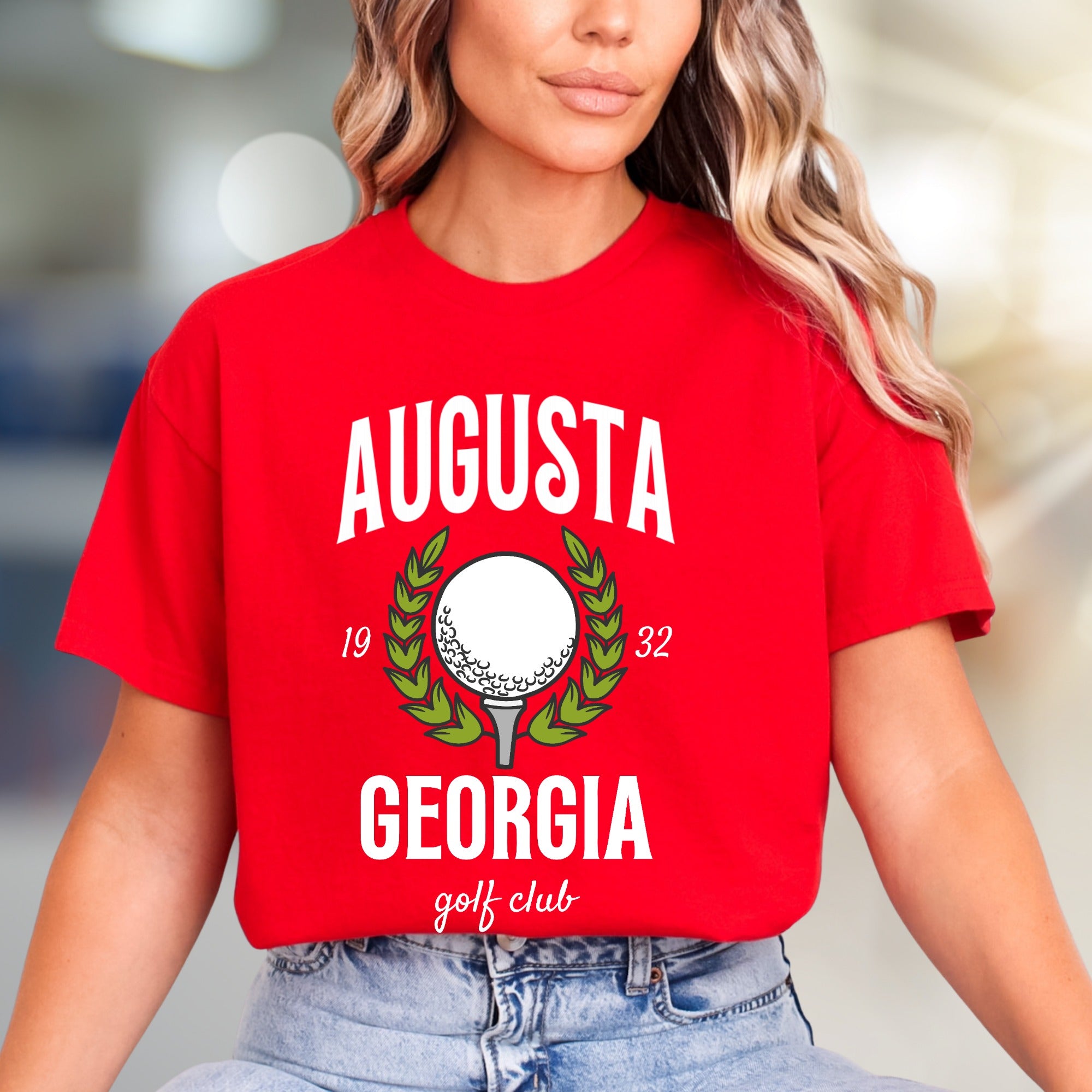 "Augusta Georgia Golf Club" Vintage Sports Graphic Tee, a Classic Pick for Golf Enthusiasts