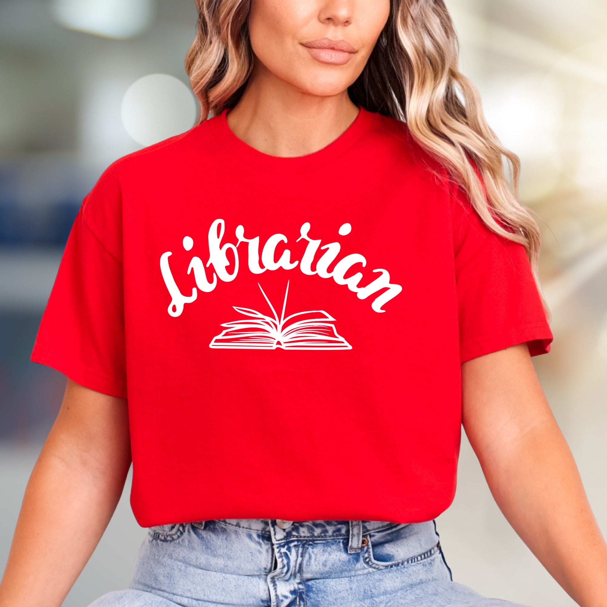 "Librarian" Book Lover Graphic Tee, a Literary Pick for Avid Readers