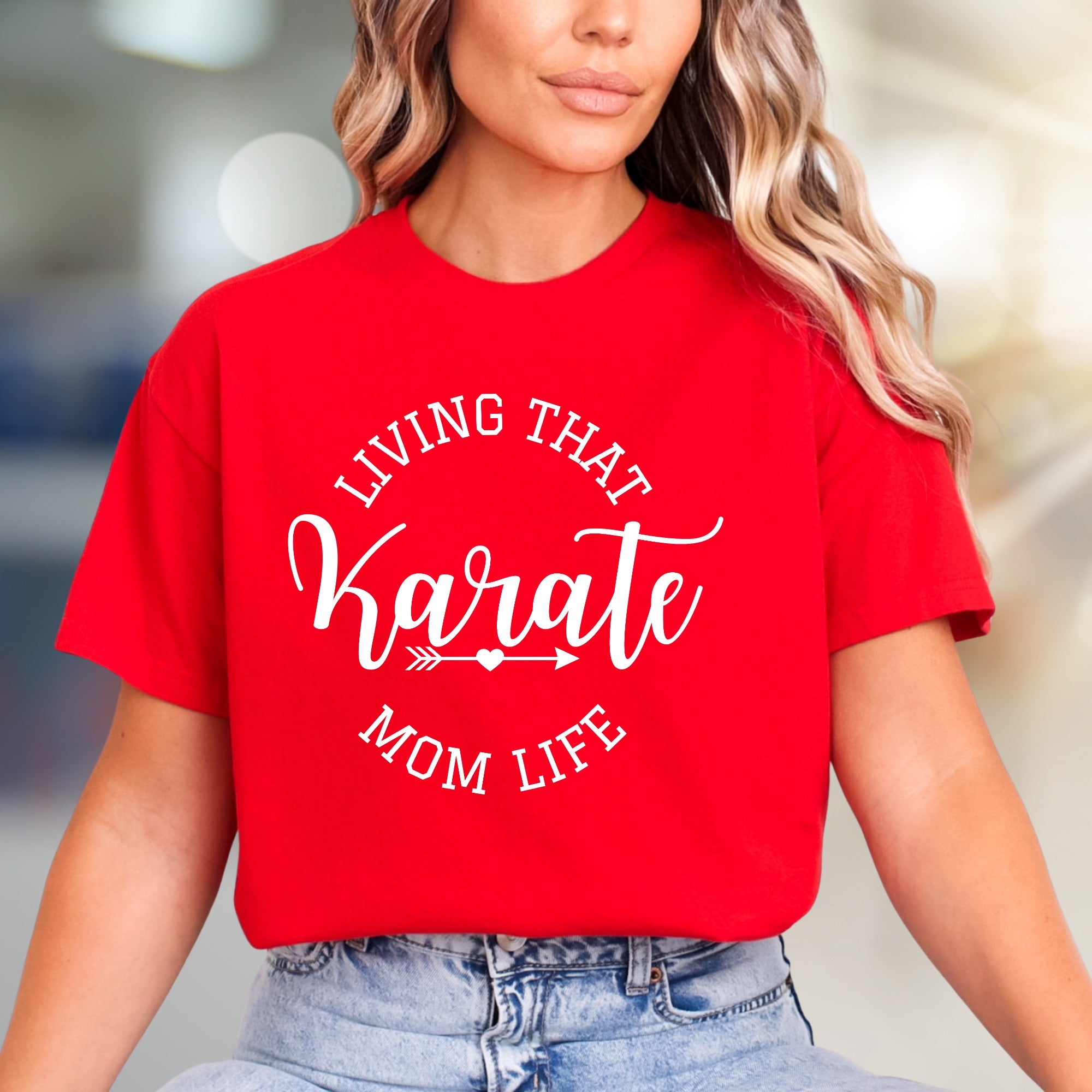 "Living That Karate Mom Life" Karate Mom Graphic Tee, a Proud Parent Pick for Martial Arts Families