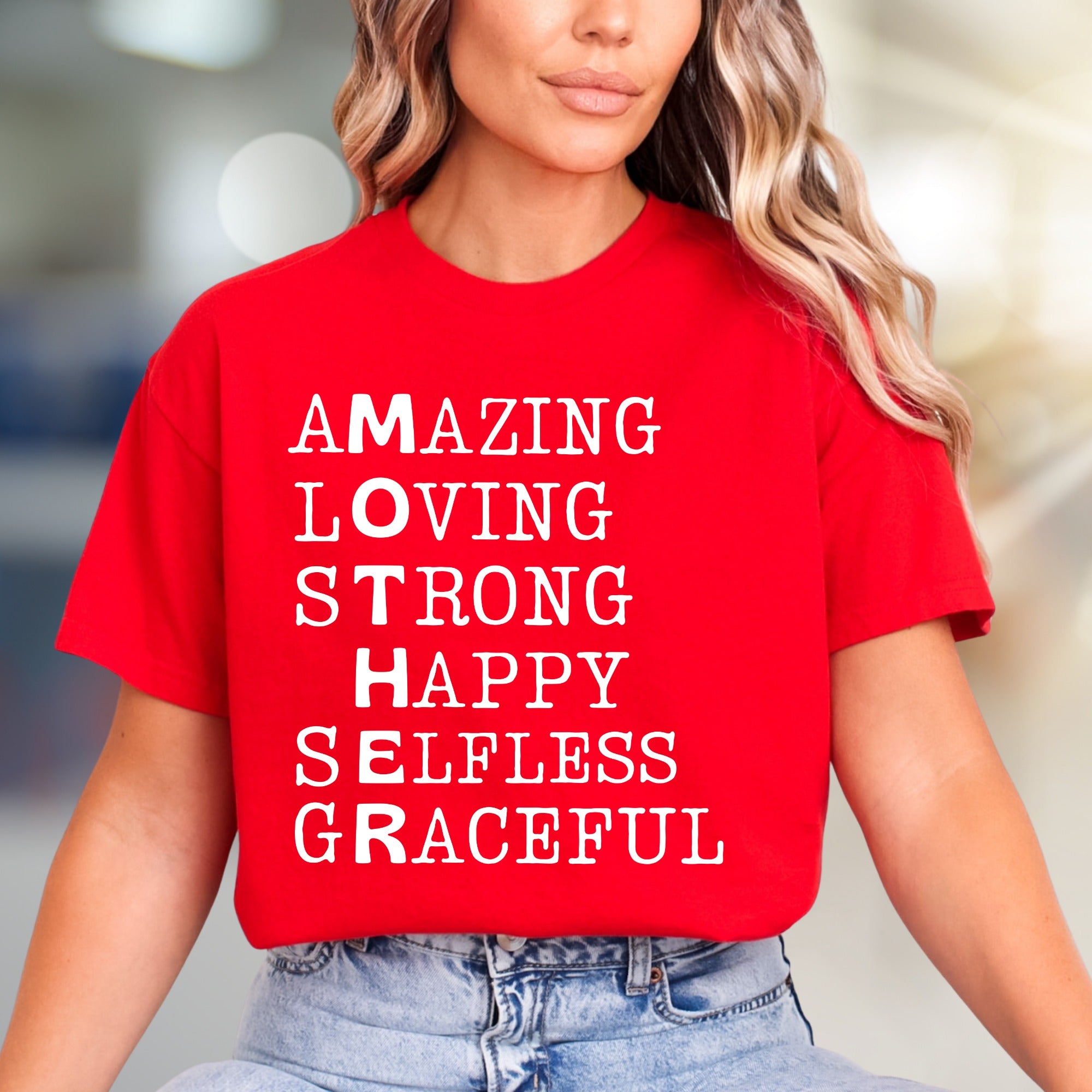"MOTHER" Acronym Graphic Tee, a Heartfelt Pick for Everyday Wear