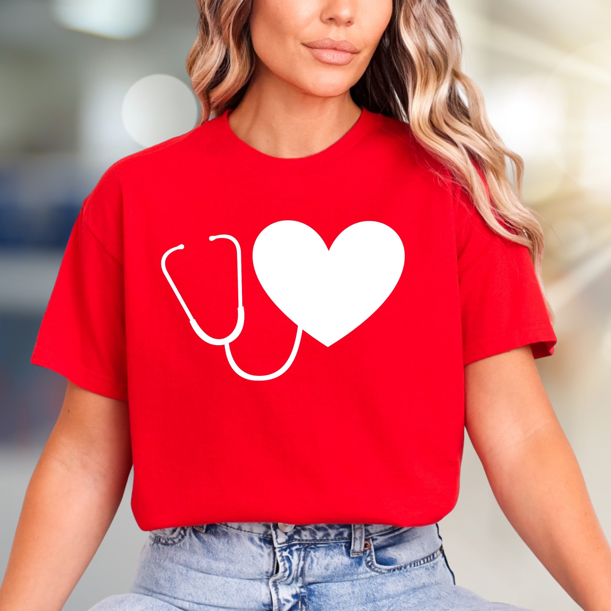 Heart Stethoscope | Medical Appreciation Graphic Tee, a Healthcare Hero Pick for Everyday Comfort