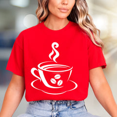 Steaming Coffee Cup Graphic Tee, a Barista Core Pick for Coffee Lovers