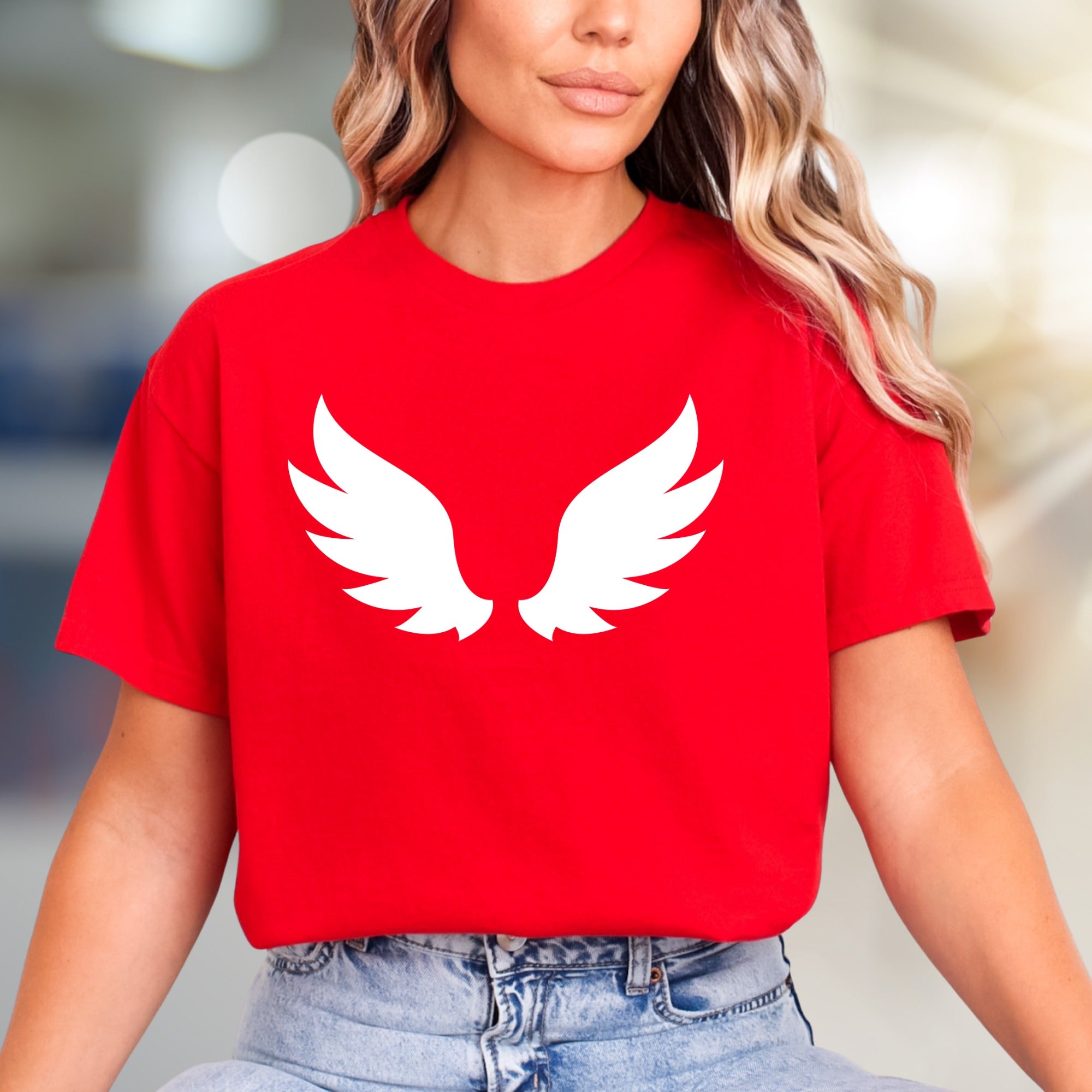 Angel Wings Graphic Tee, a Serene Statement Unisex Adult T-Shirt