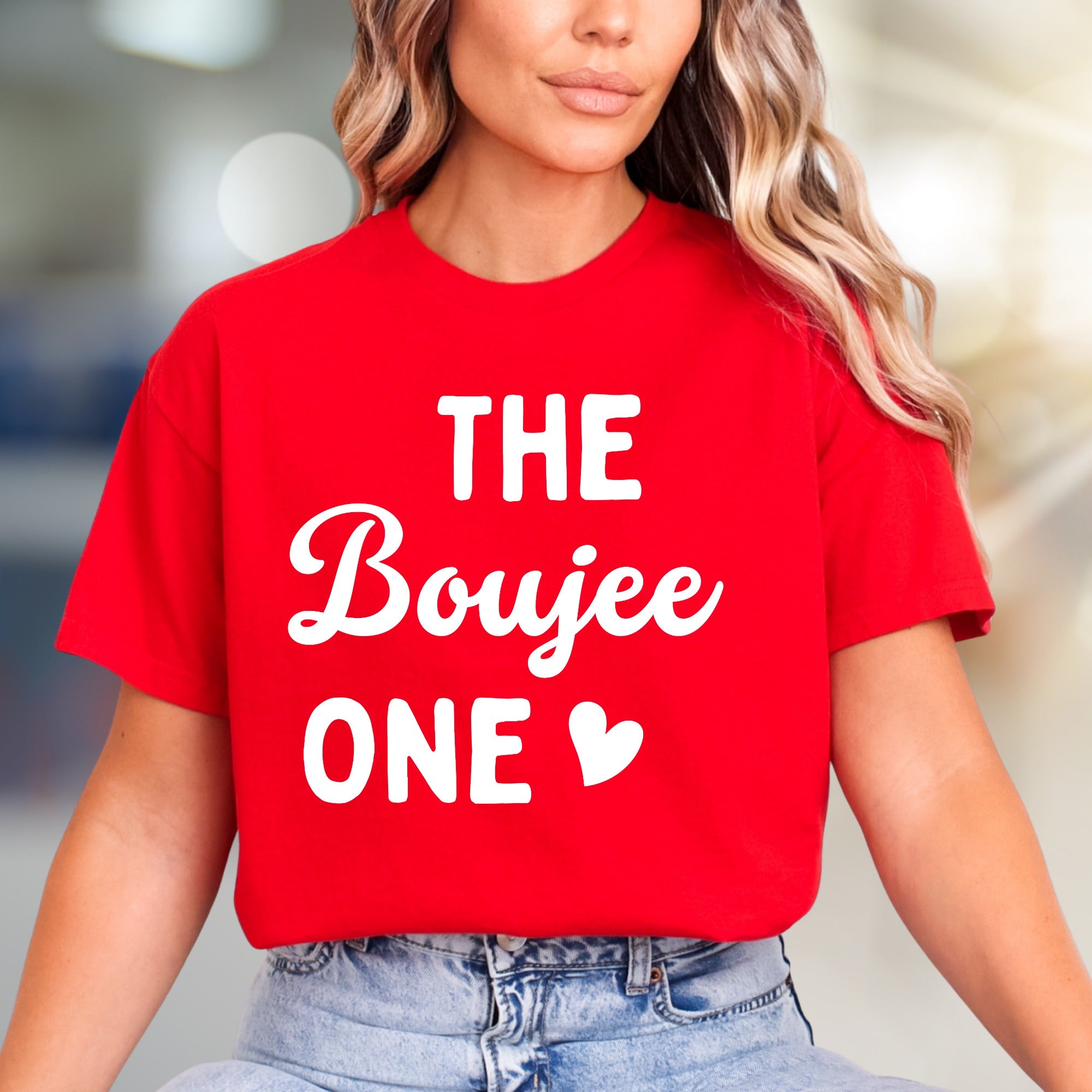 "THE Boujee ONE" Sassy Statement Graphic Tee, a Bold Pick for Modern Style