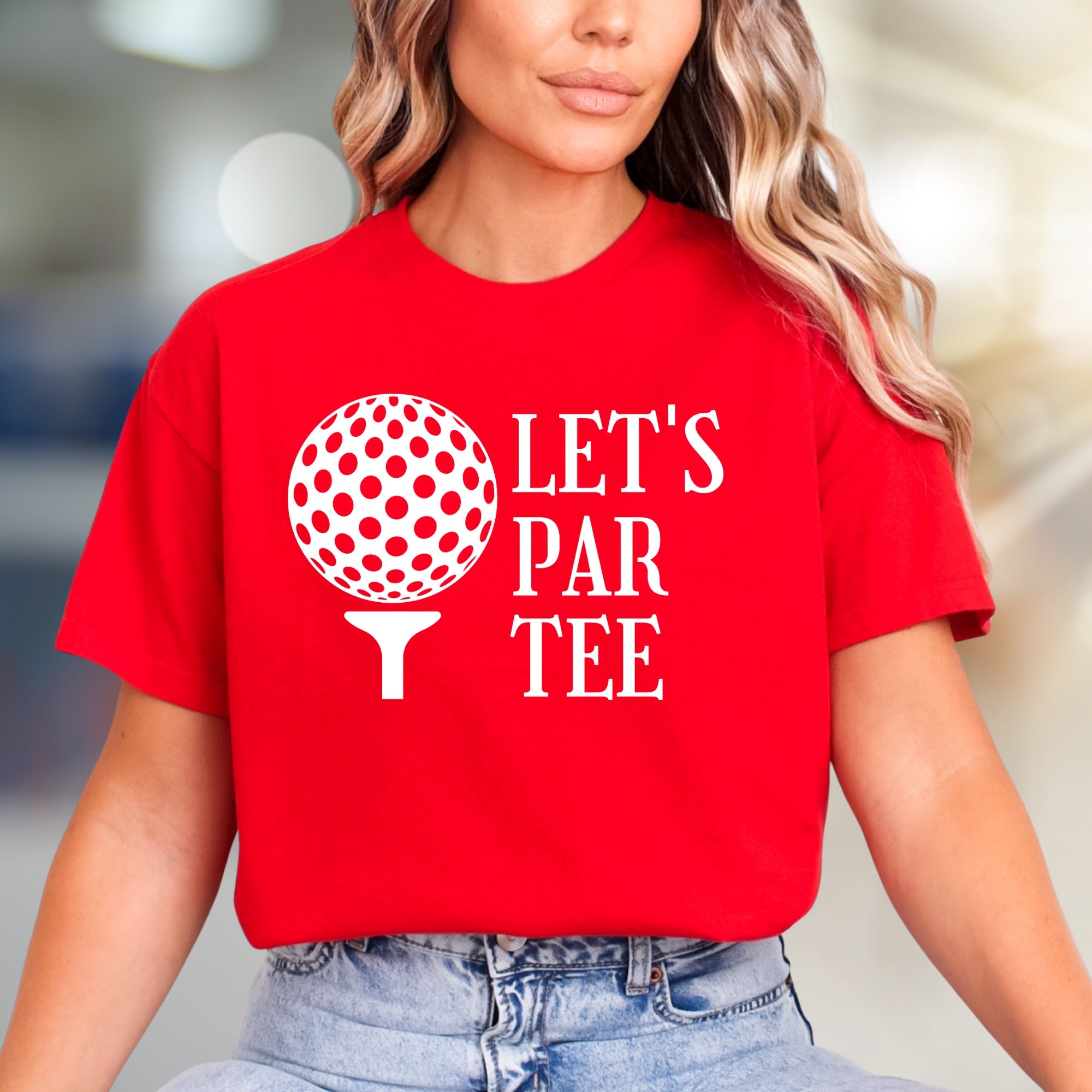 Let's Par Tee Golf Graphic Tee, A Playful Sports Pick for Golfers