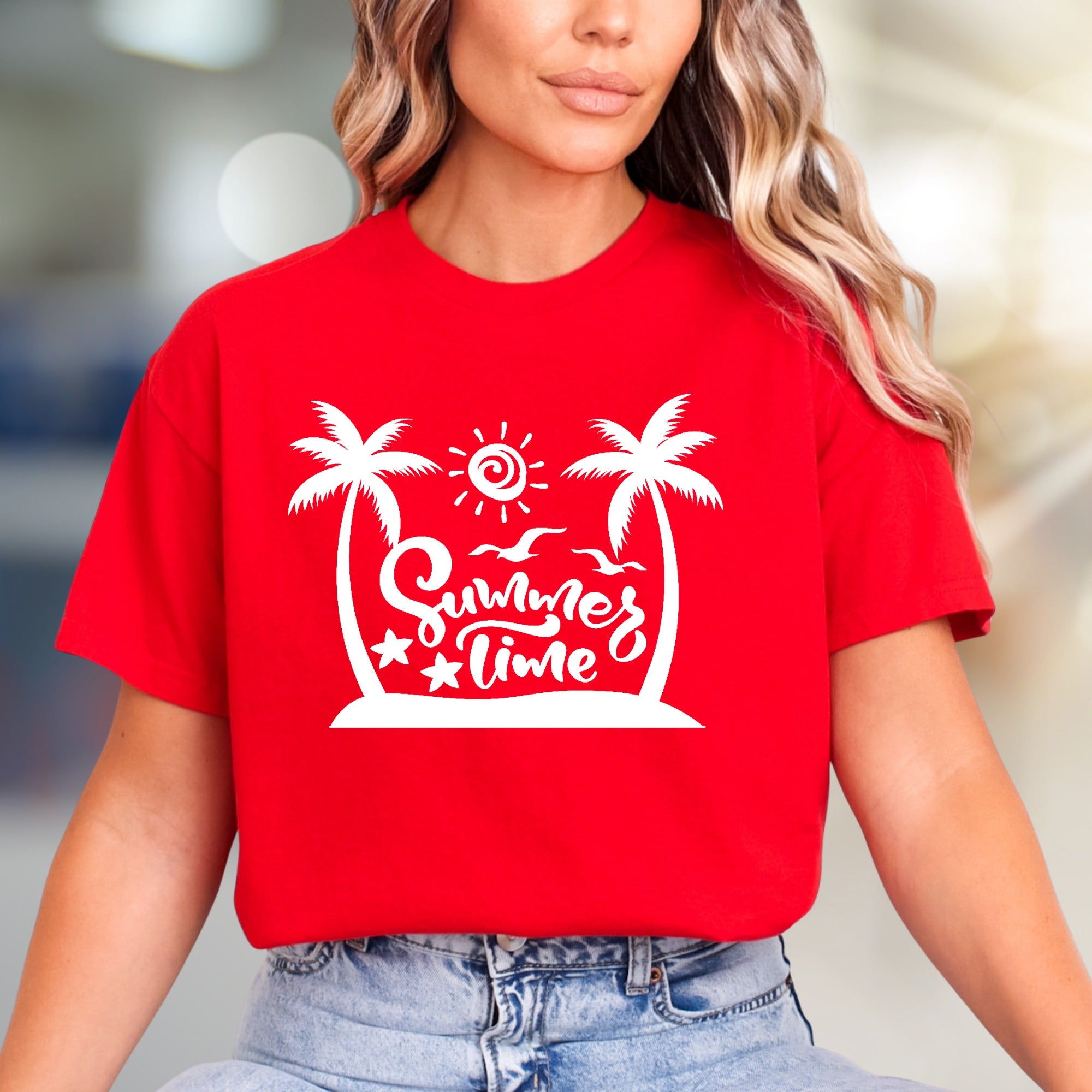 "Summer Time" Tropical Beach Graphic Tee, a Vacation Vibe for Everyone