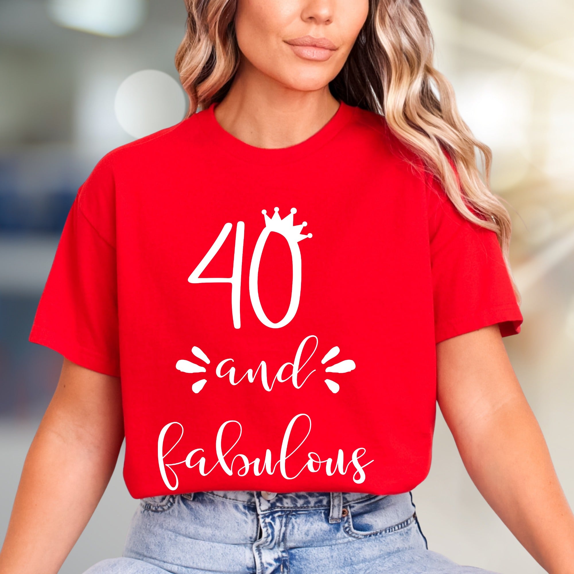 "40 and Fabulous" Birthday Queen Graphic Tee, a Celebrate-It Pick for Her