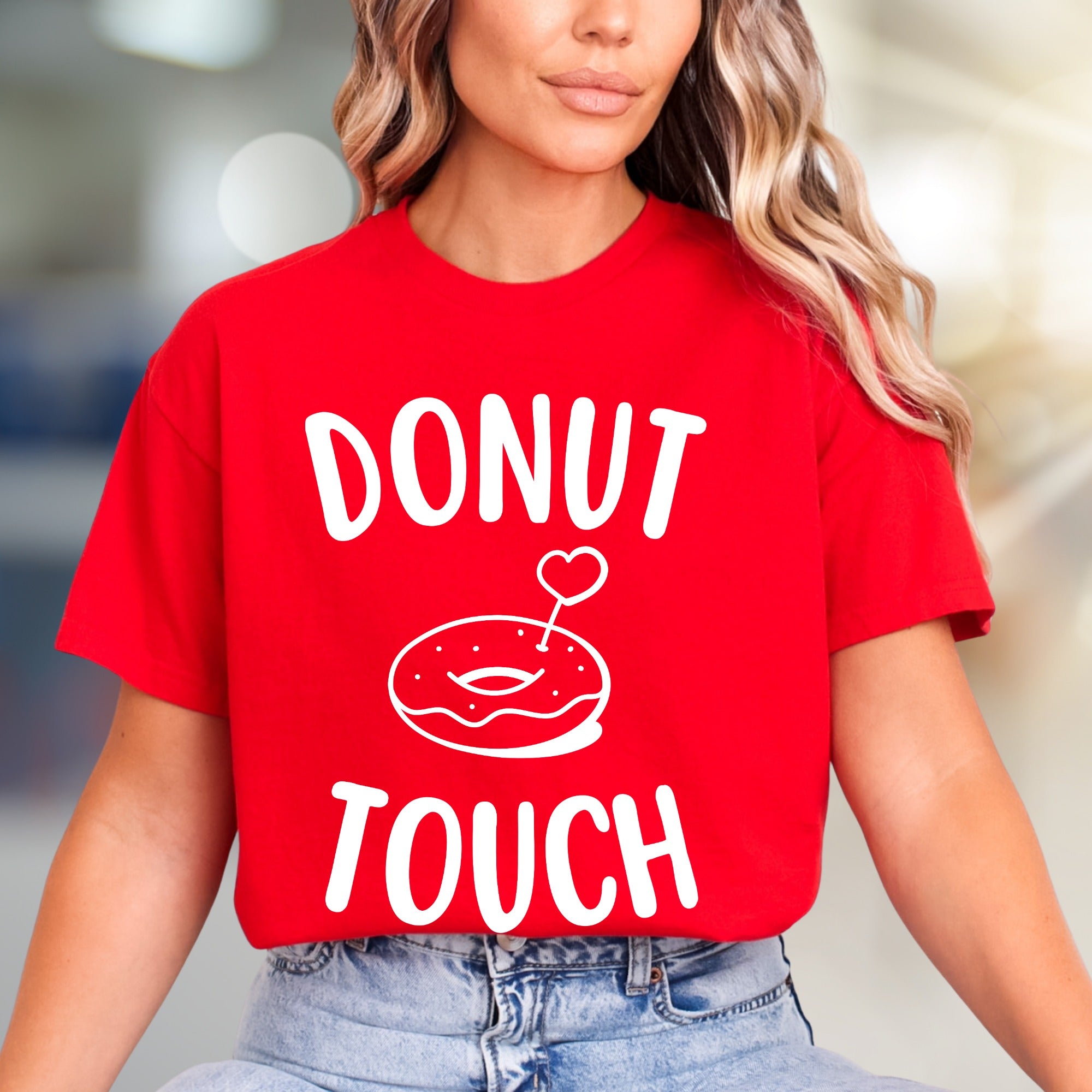 "Donut Touch" Donut Lover Graphic Tee, a Playful Pick for Foodies