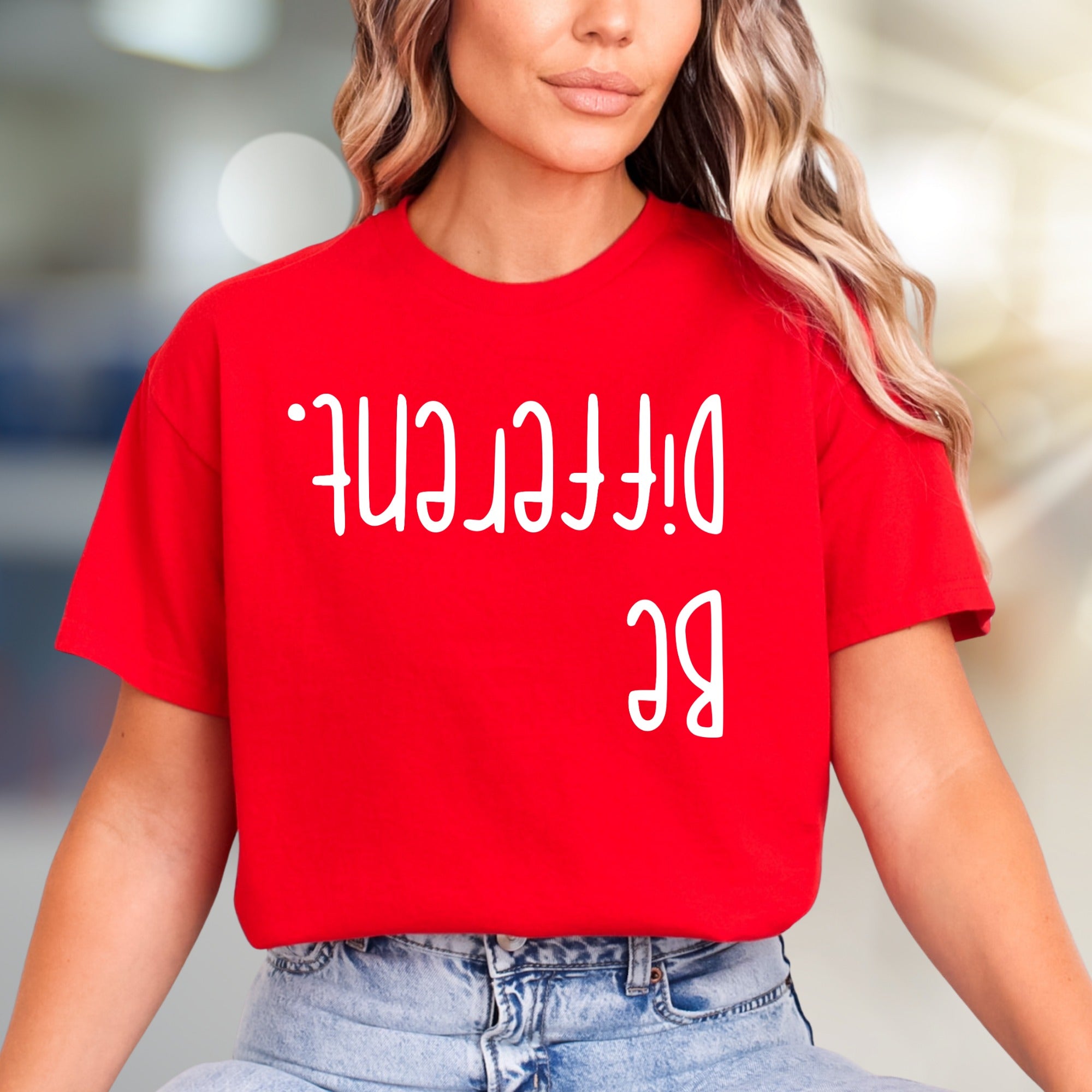 "Be Different." Unique Wordplay Graphic Tee, a Bold Statement Pick for Individuals