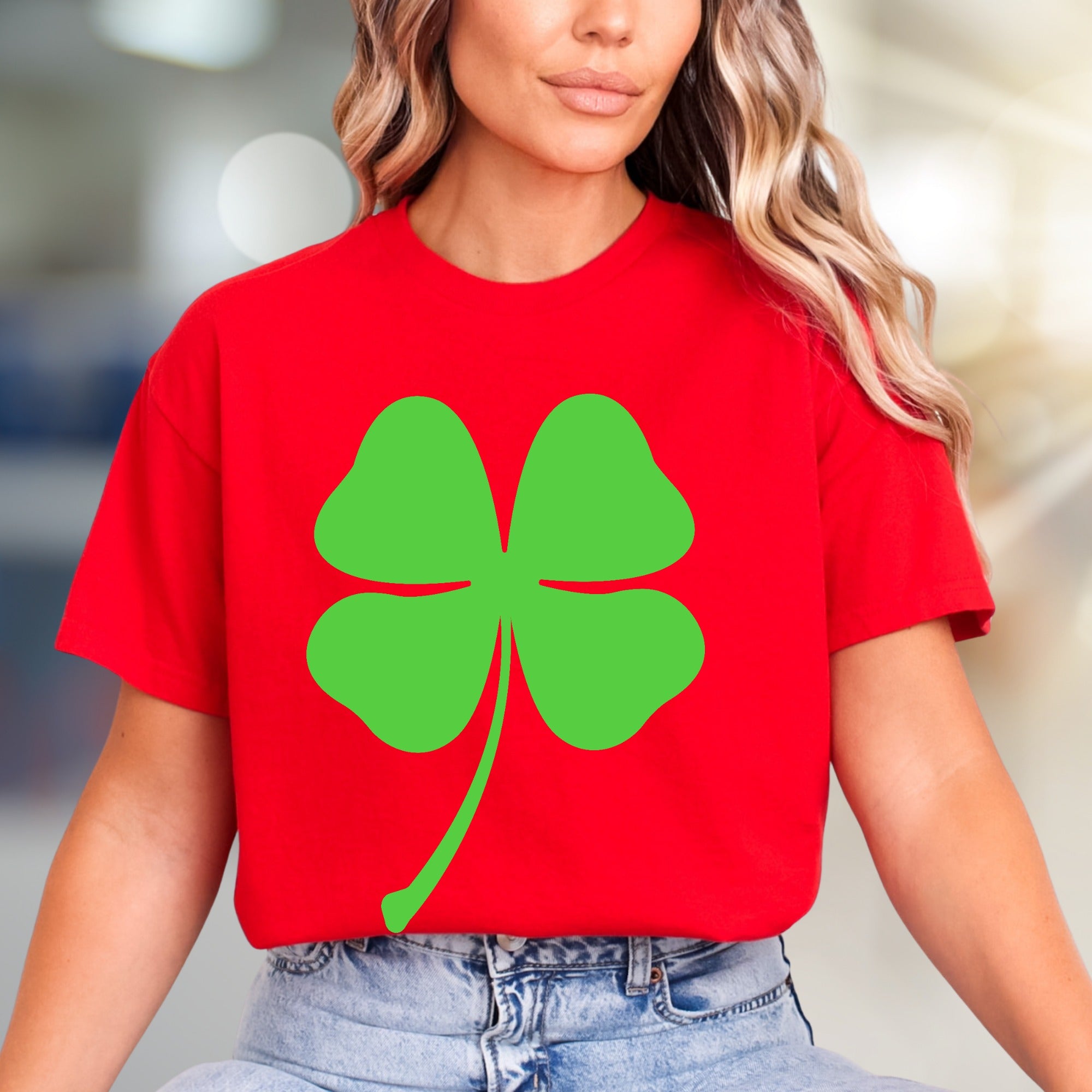 Four Leaf Clover Lucky Charm Graphic Tee, a St. Patrick's Day Pick for Everyone