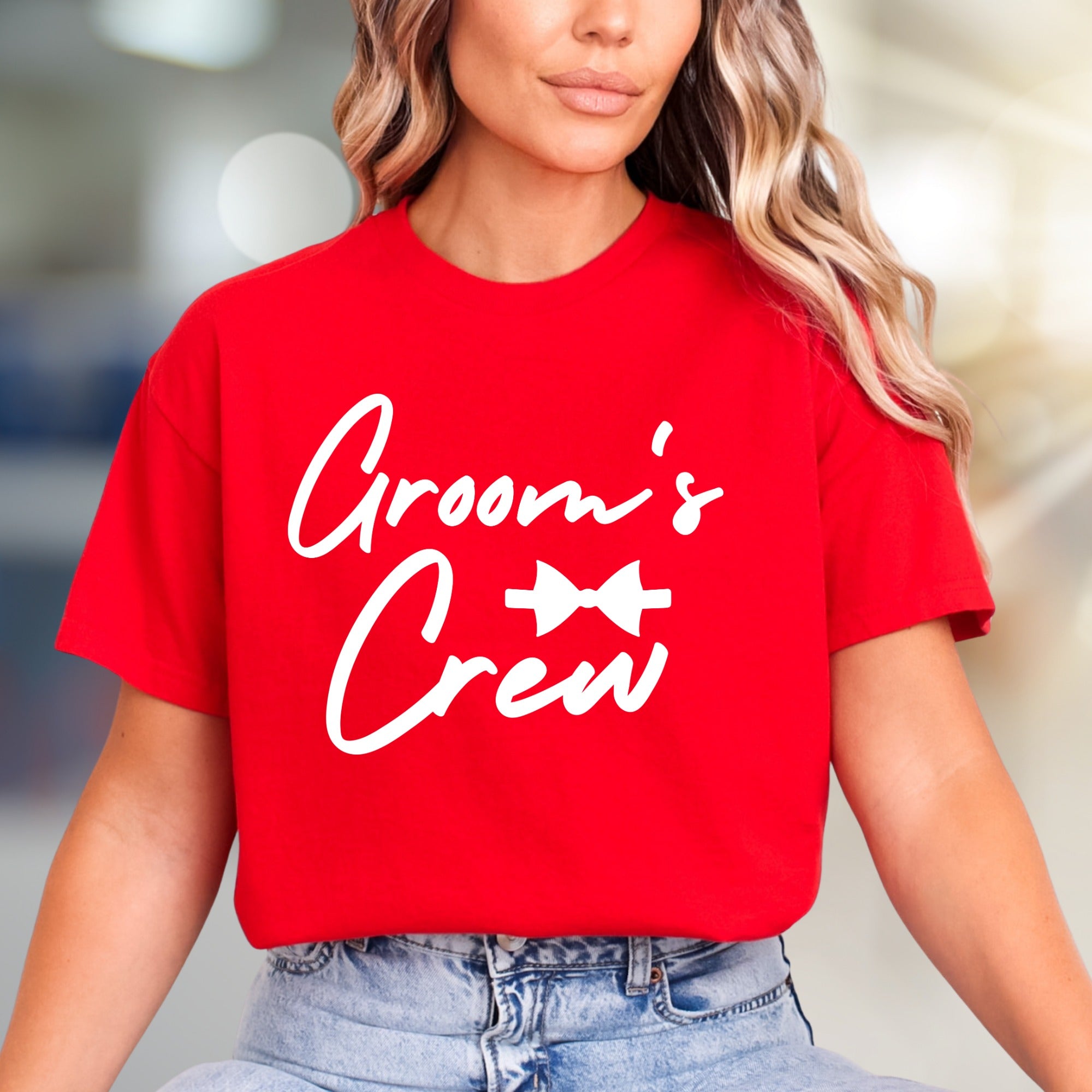 "Groom's Crew" Wedding Party Graphic Tee, a Bridal Party Pick for Celebration Bonds