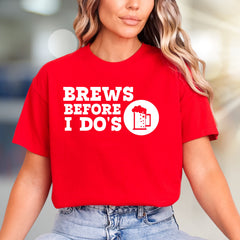 "Brews Before I Do's" Bachelor Party Graphic Tee, a Celebration Pick for Groomsmen