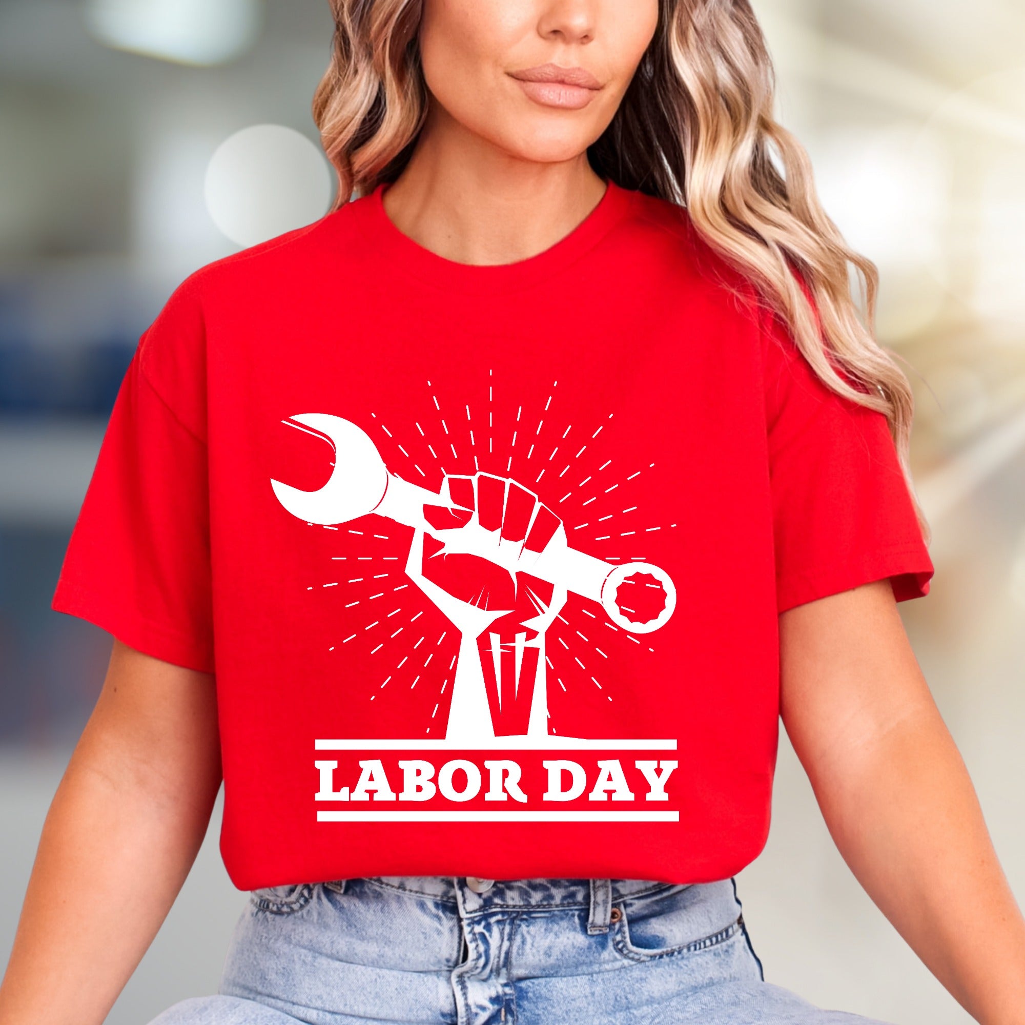 "Labor Day" Empowering Graphic Tee, a Celebration Pick for Hard Workers